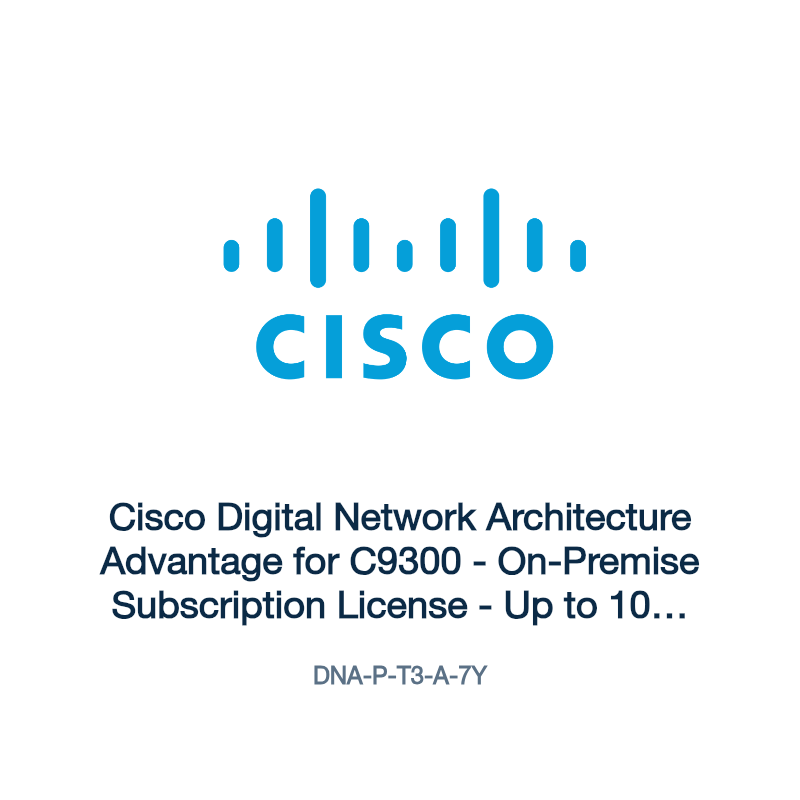 DNA-P-T3-A-7Y: Cisco Digital Network Architecture Advantage for C9300