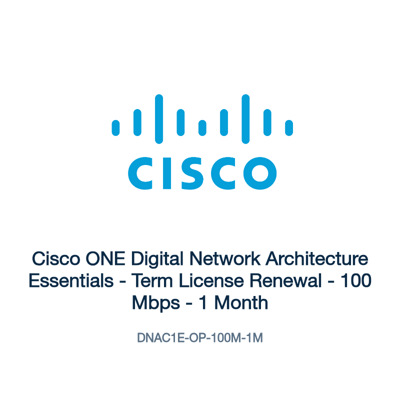 DNAC1E-OP-100M-1M: Cisco ONE Digital Network Architecture Essentials