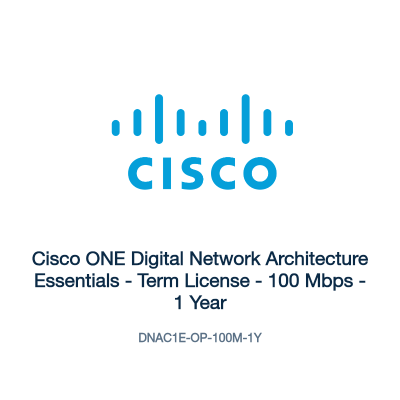 DNAC1E-OP-100M-1Y: Cisco ONE Digital Network Architecture Essentials