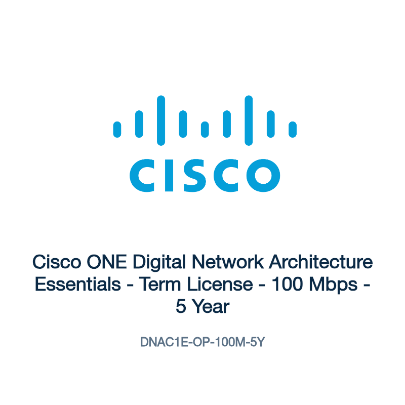 DNAC1E-OP-100M-5Y: Cisco ONE Digital Network Architecture Essentials