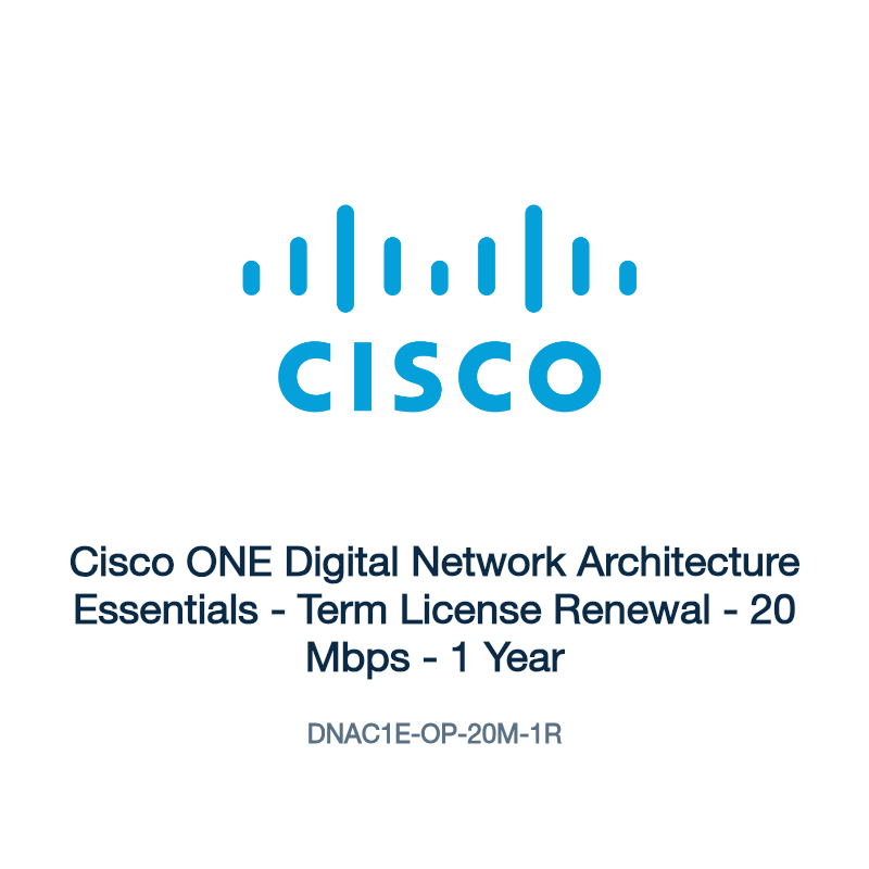DNAC1E-OP-20M-1R: Cisco ONE Digital Network Architecture Essentials