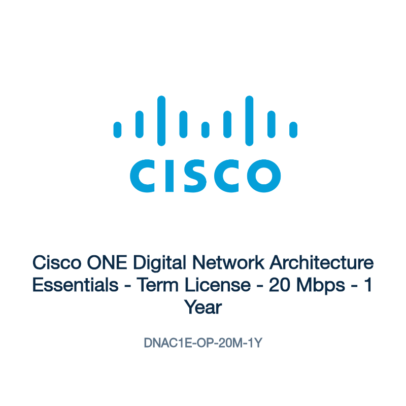 DNAC1E-OP-20M-1Y: Cisco ONE Digital Network Architecture Essentials
