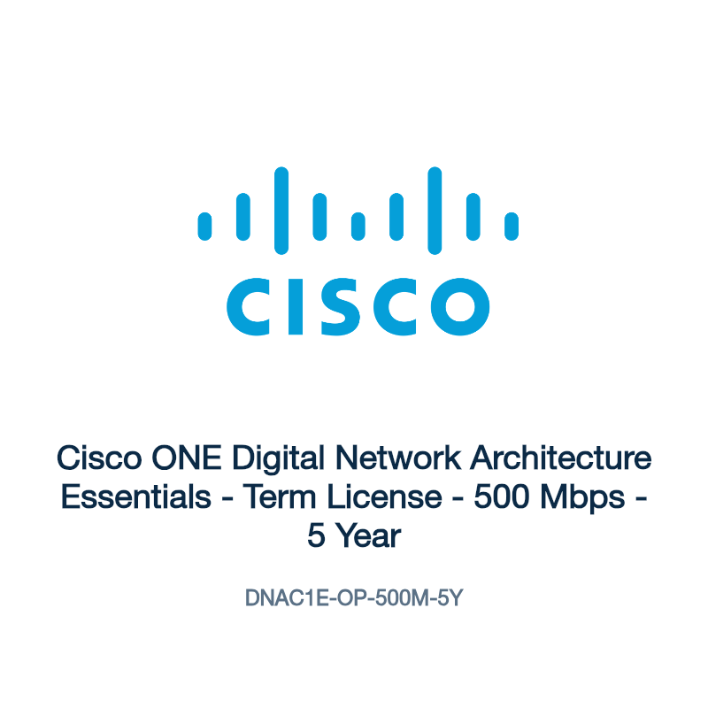 DNAC1E-OP-500M-5Y: Cisco ONE Digital Network Architecture Essentials