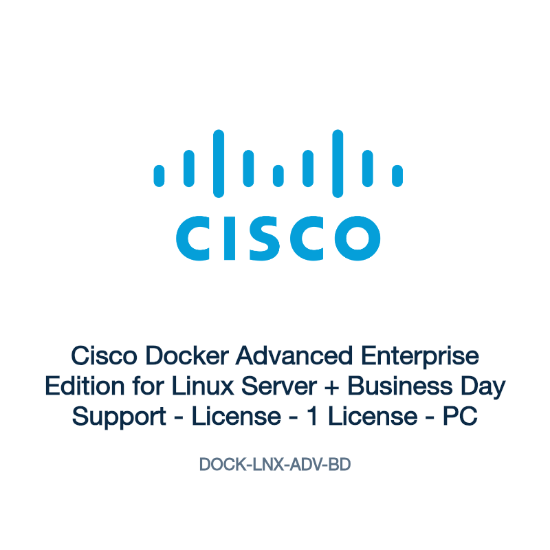 DOCK-LNX-ADV-BD: Cisco Docker Advanced Enterprise Edition for Linux Server + Business