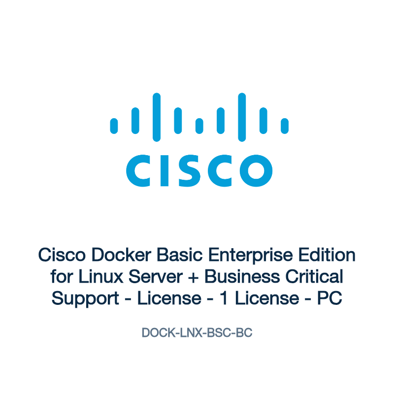 DOCK-LNX-BSC-BC: Cisco Docker Basic Enterprise Edition for Linux Server + Business