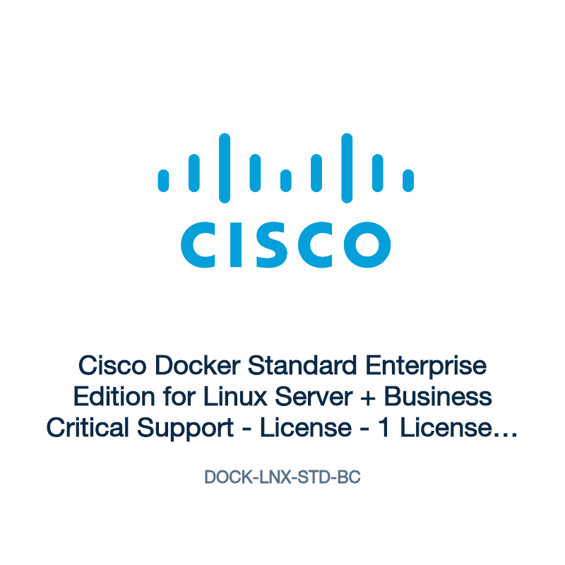 DOCK-LNX-STD-BC: Cisco Docker Standard Enterprise Edition for Linux Server + Business