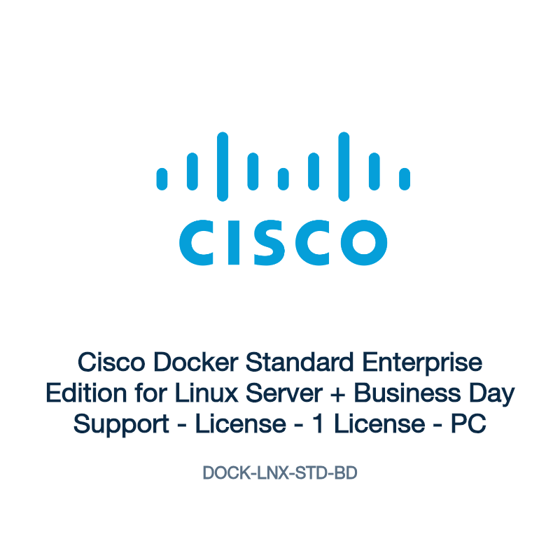 DOCK-LNX-STD-BD: Cisco Docker Standard Enterprise Edition for Linux Server + Business