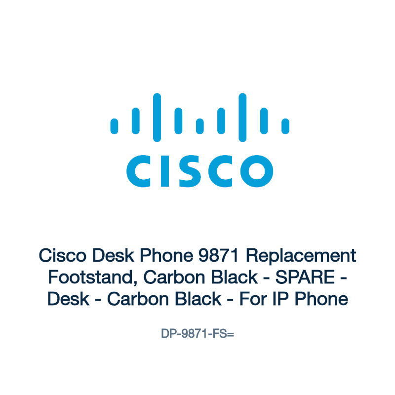 DP-9871-FS=: Cisco Desk Phone 9871 Replacement Footstand, Carbon Black