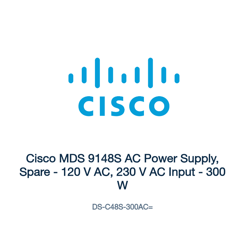 DS-C48S-300AC=: Cisco MDS 9148S AC Power Supply, Spare