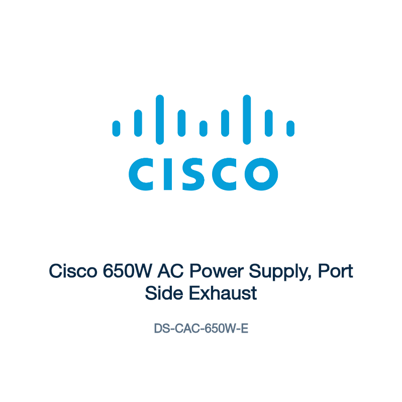 DS-CAC-650W-E: Cisco 650W AC Power Supply, Port Side Exhaust