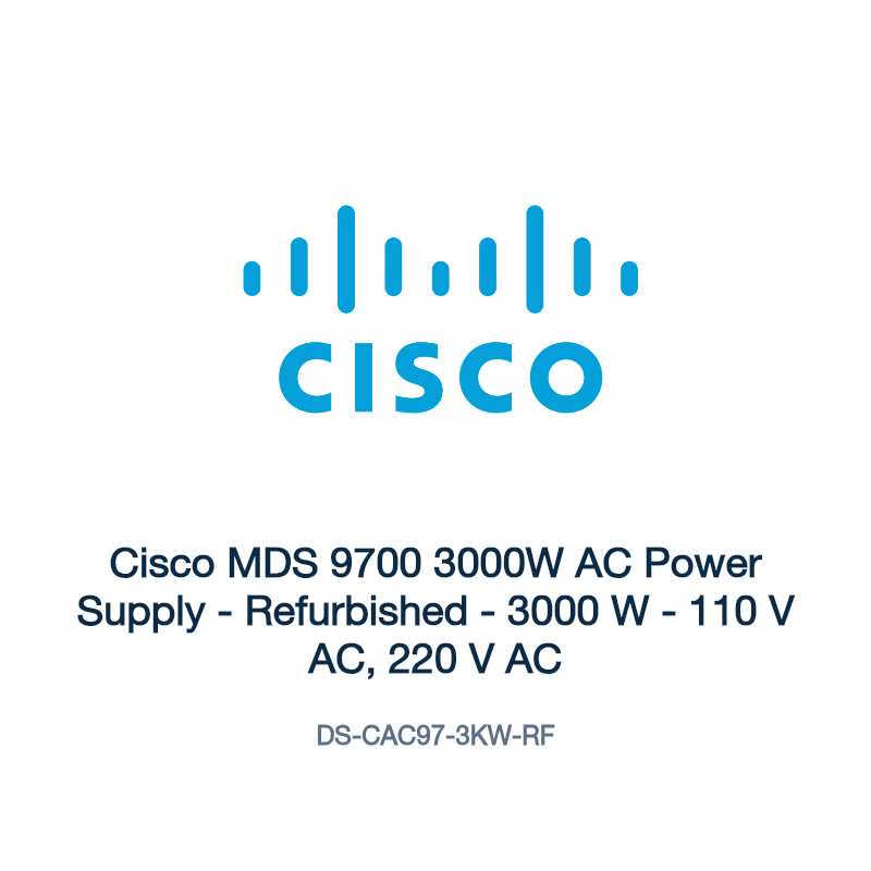 DS-CAC97-3KW-RF: Cisco MDS 9700 3000W AC Power Supply