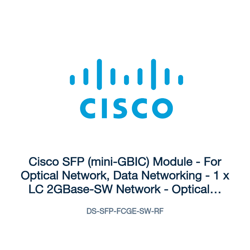 DS-SFP-FCGE-SW-RF: Cisco SFP (mini-GBIC) Module