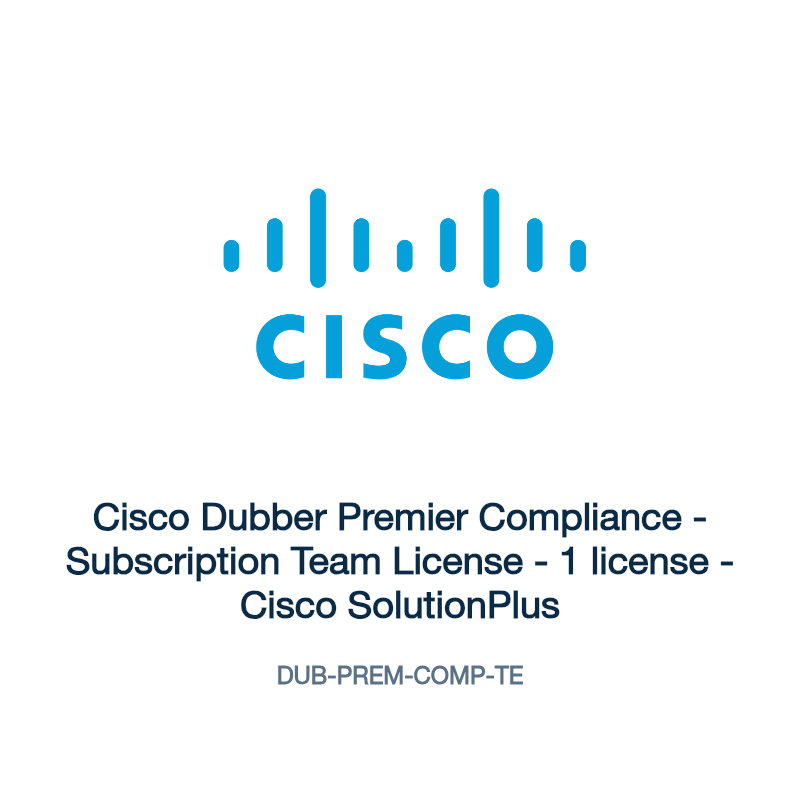 DUB-PREM-COMP-TE: Cisco Dubber Premier Compliance