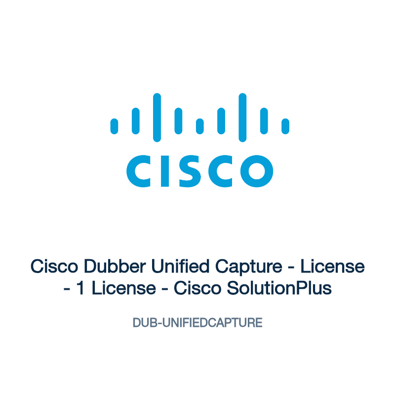 DUB-UNIFIEDCAPTURE: Cisco Dubber Unified Capture