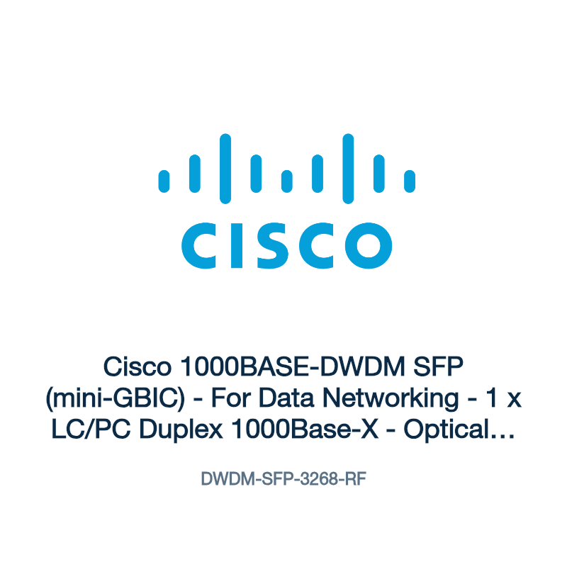 DWDM-SFP-3268-RF: Cisco 1000BASE-DWDM SFP (mini-GBIC)