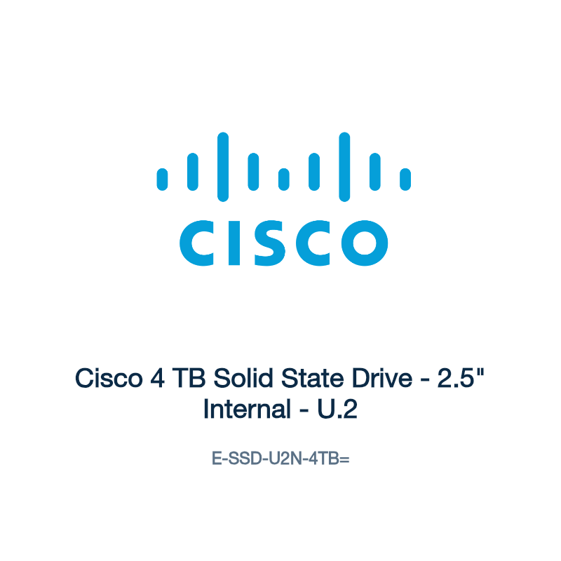 E-SSD-U2N-4TB=: Cisco 4 TB Solid State Drive