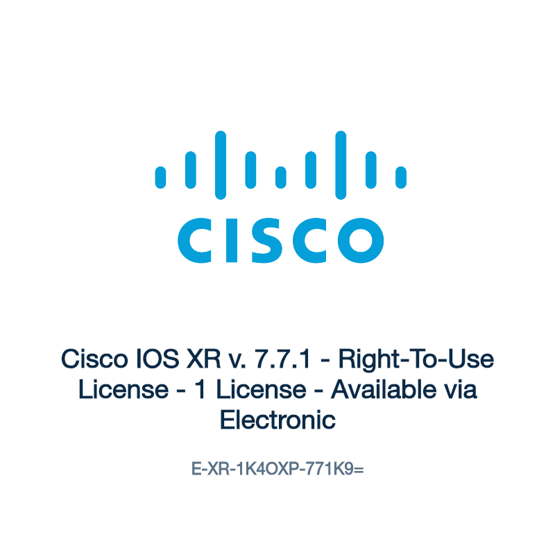 E-XR-1K4OXP-771K9=: Cisco IOS XR v. 7.7.1