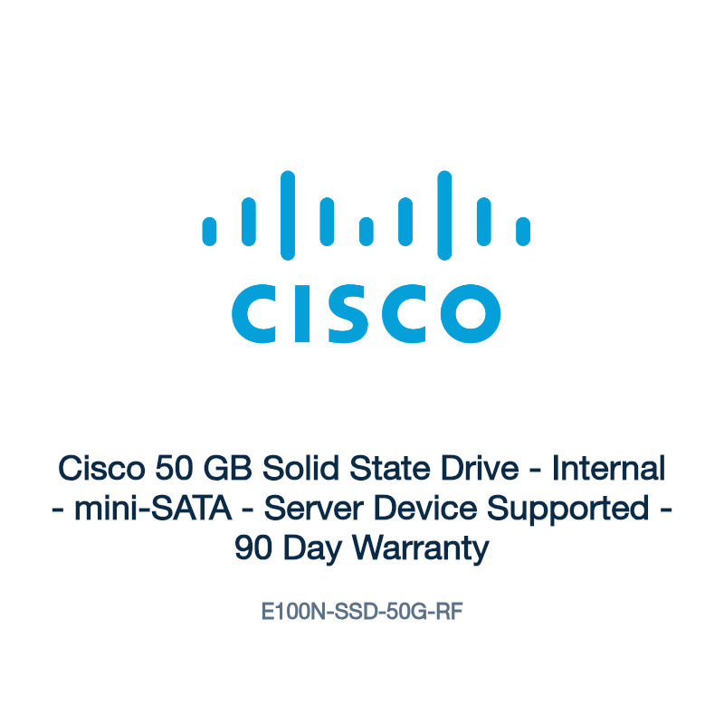E100N-SSD-50G-RF: Cisco 50 GB Solid State Drive