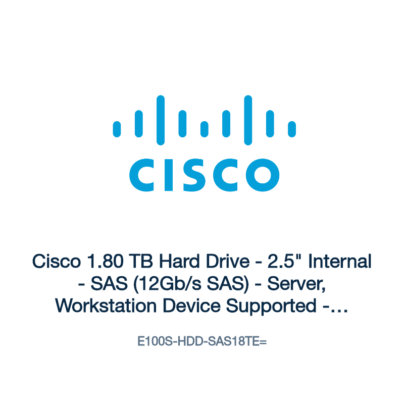 E100S-HDD-SAS18TE=: Cisco 1.80 TB Hard Drive