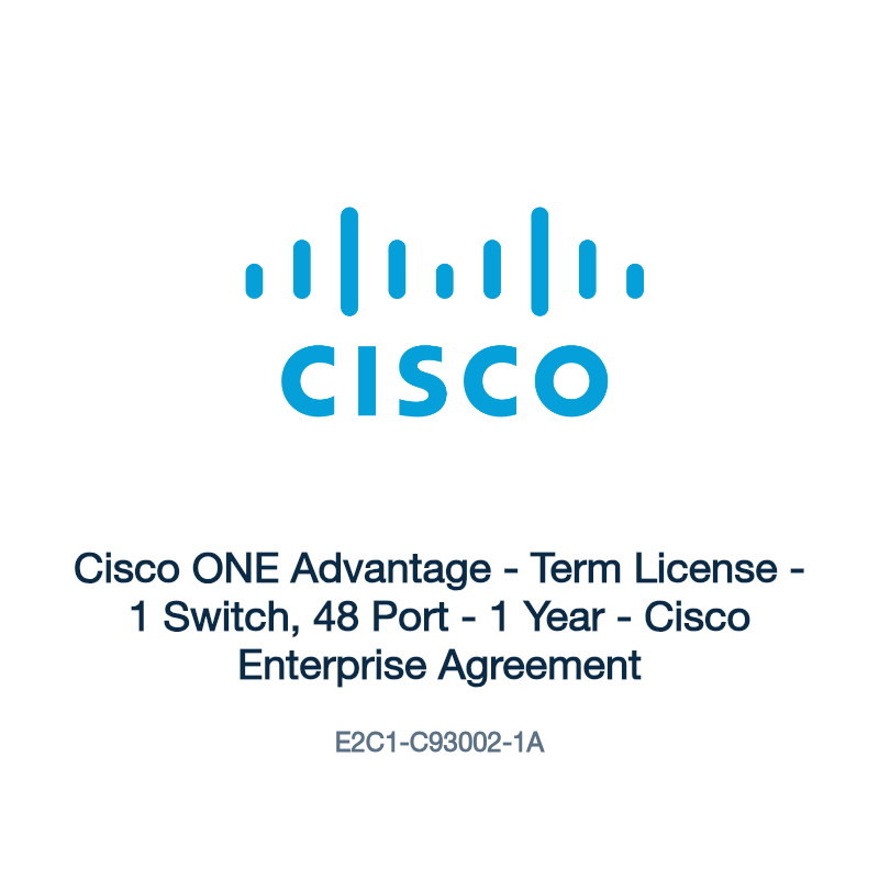 E2C1-C93002-1A: Cisco ONE Advantage
