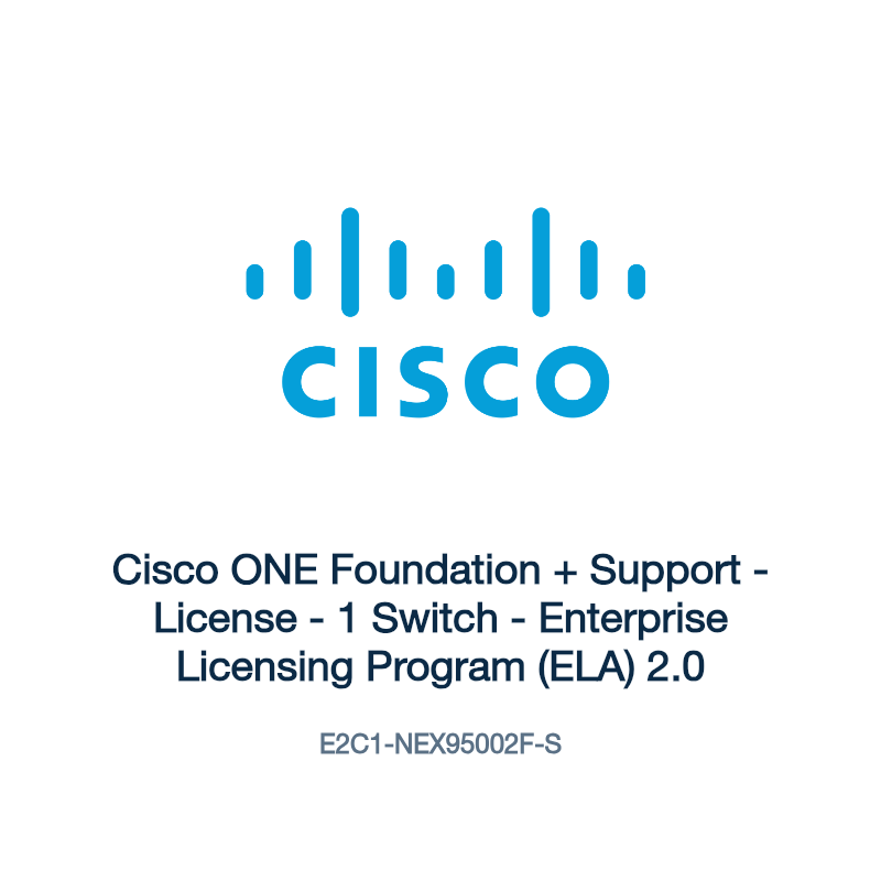 E2C1-NEX95002F-S: Cisco ONE Foundation + Support