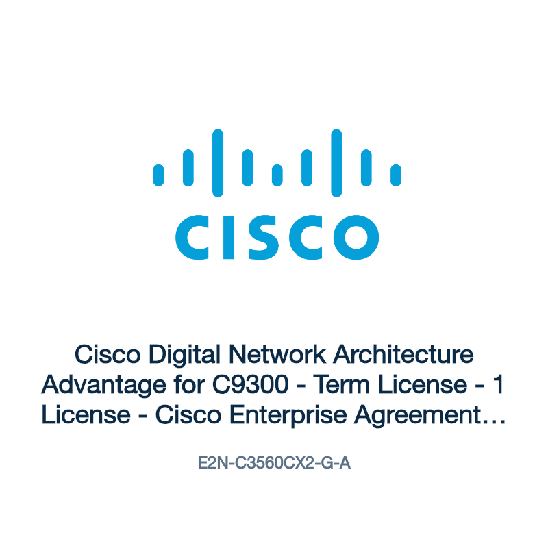 E2N-C3560CX2-G-A: Cisco Digital Network Architecture Advantage for C9300