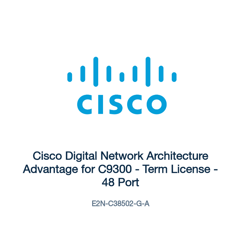 E2N-C38502-G-A: Cisco Digital Network Architecture Advantage for C9300