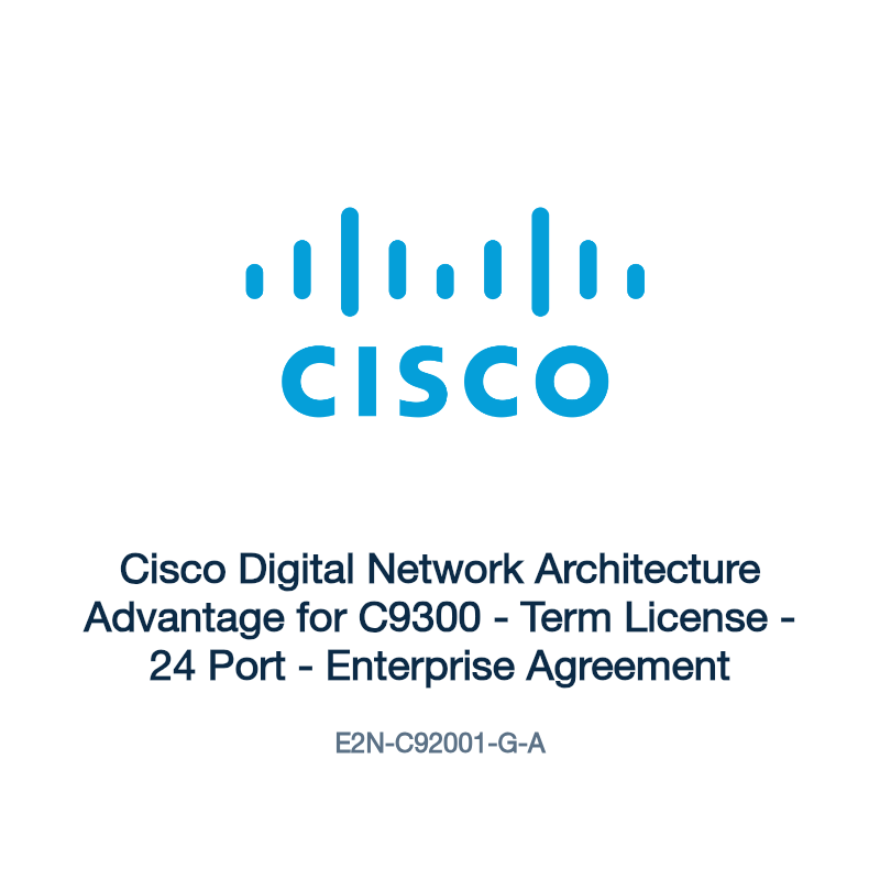 E2N-C92001-G-A: Cisco Digital Network Architecture Advantage for C9300