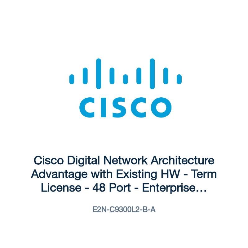 E2N-C9300L2-B-A: Cisco Digital Network Architecture Advantage with Existing HW