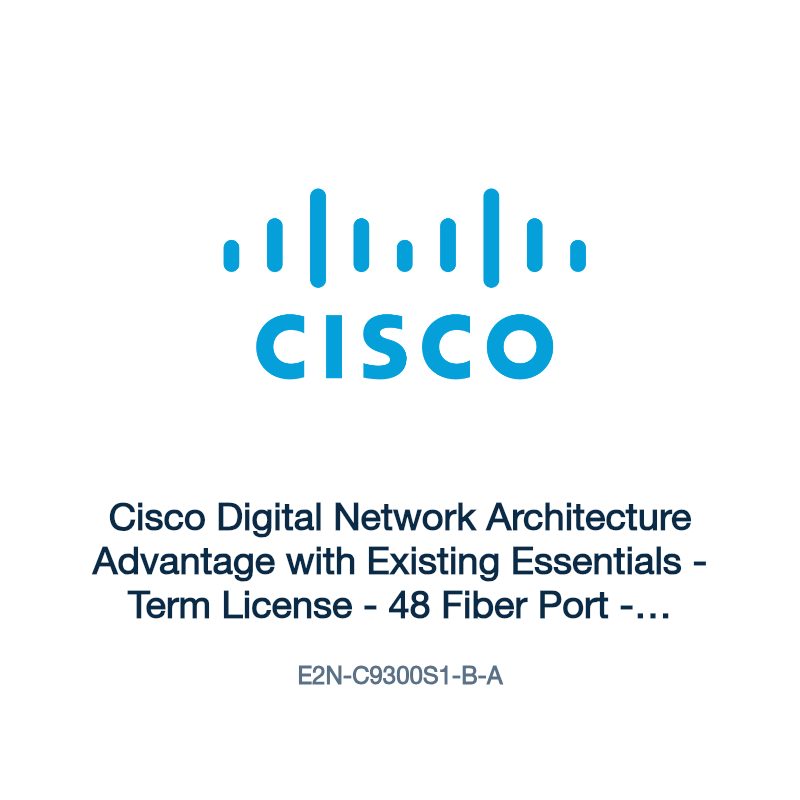 E2N-C9300S1-B-A: Cisco Digital Network Architecture Advantage with Existing Essentials