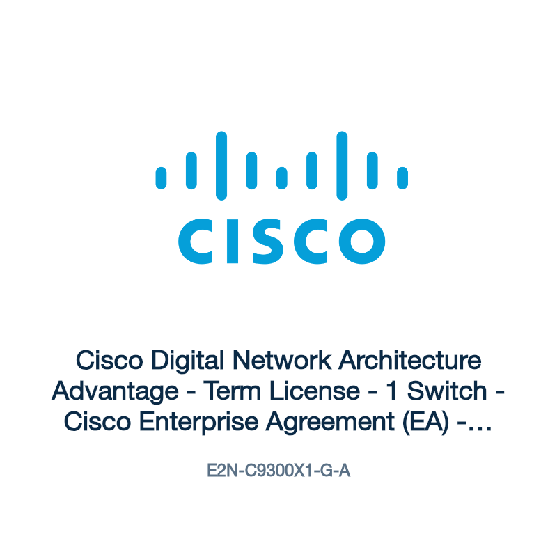 E2N-C9300X1-G-A: Cisco Digital Network Architecture Advantage