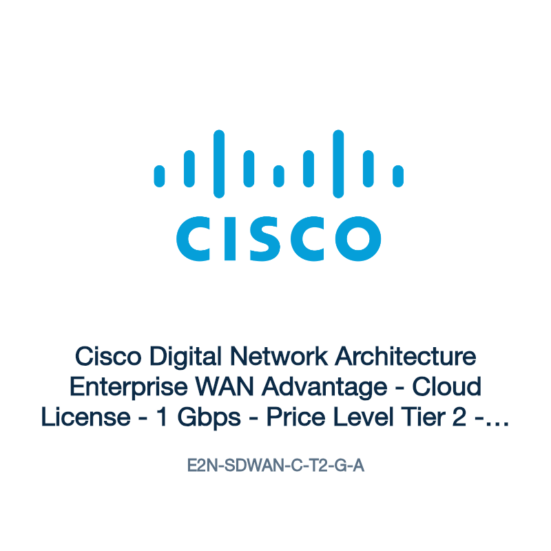E2N-SDWAN-C-T2-G-A: Cisco Digital Network Architecture Enterprise WAN Advantage