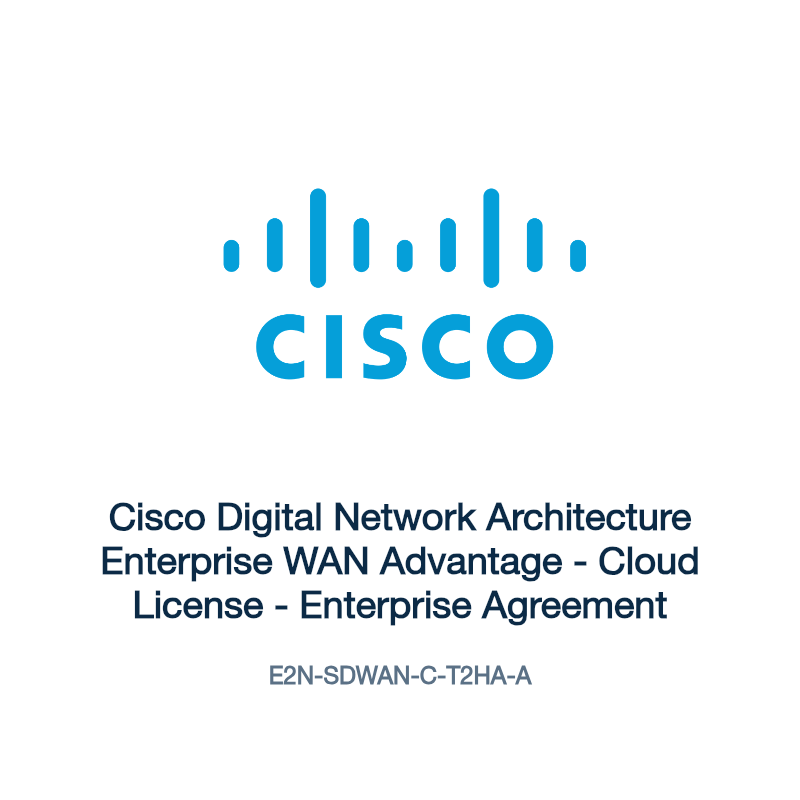 E2N-SDWAN-C-T2HA-A: Cisco Digital Network Architecture Enterprise WAN Advantage