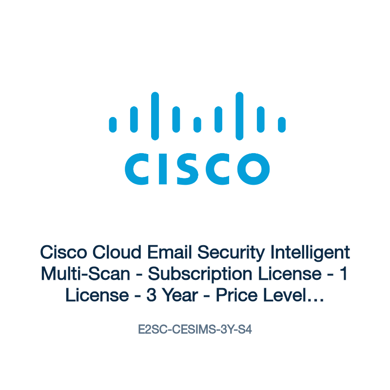 E2SC-CESIMS-3Y-S4: Cisco Cloud Email Security Intelligent Multi-Scan