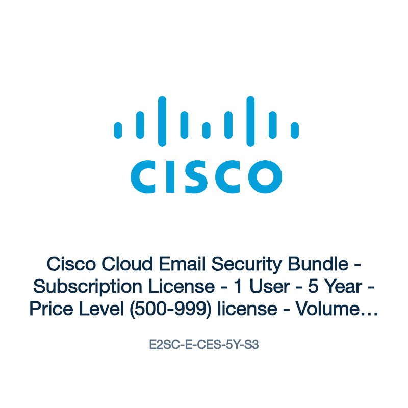 E2SC-E-CES-5Y-S3: Cisco Cloud Email Security Bundle