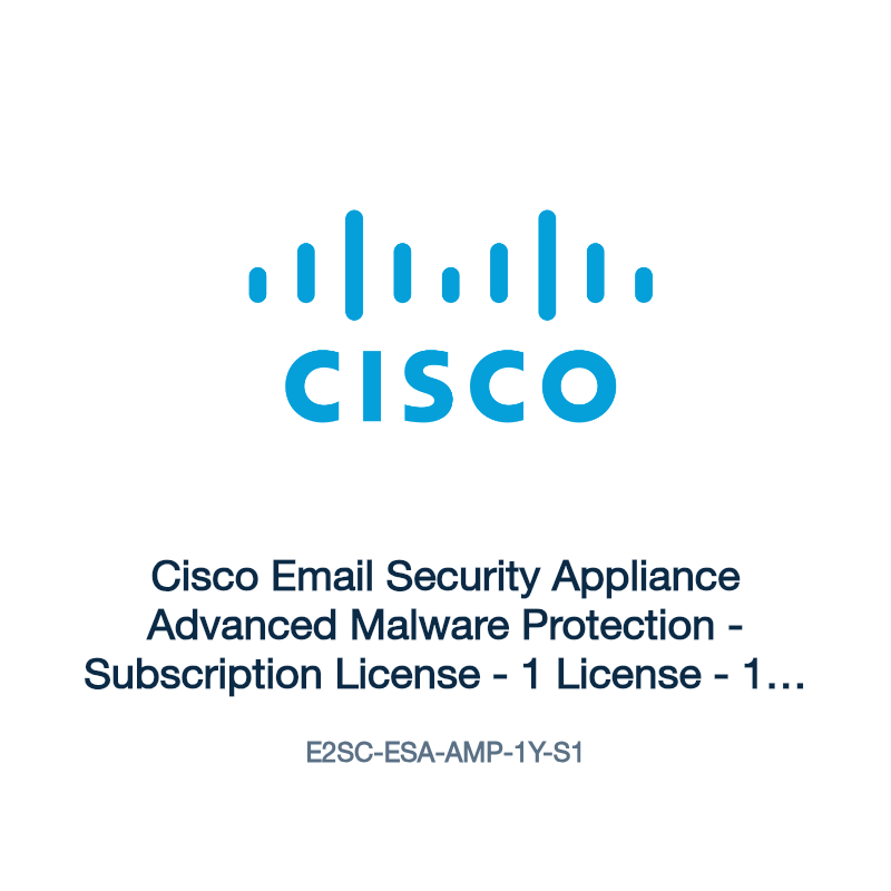 E2SC-ESA-AMP-1Y-S1: Cisco Email Security Appliance Advanced Malware Protection