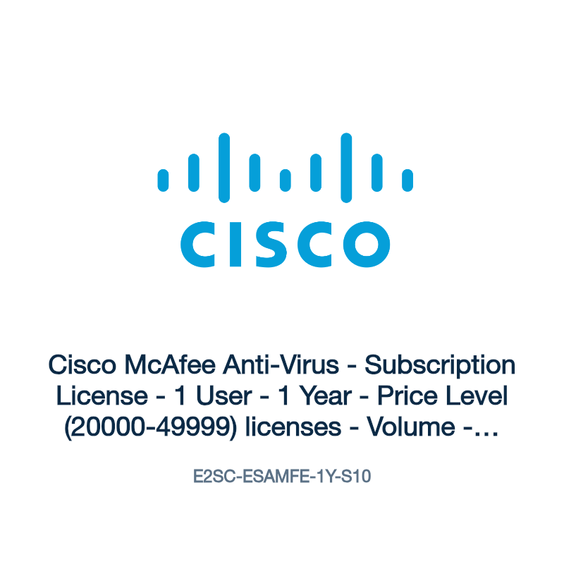 E2SC-ESAMFE-1Y-S10: Cisco McAfee Anti-Virus