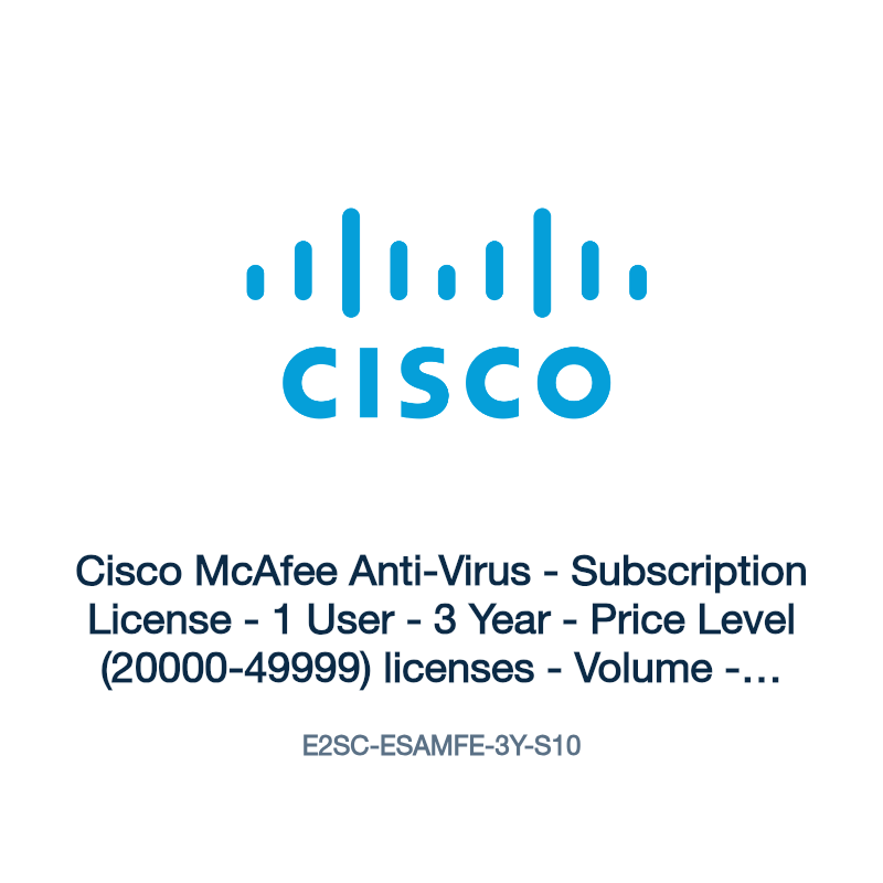 E2SC-ESAMFE-3Y-S10: Cisco McAfee Anti-Virus
