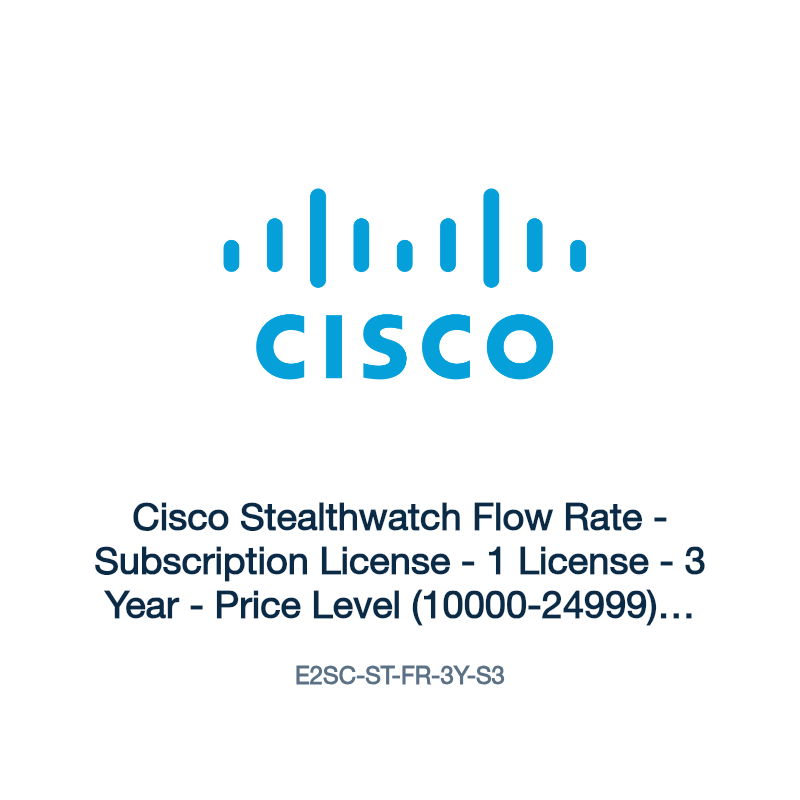 E2SC-ST-FR-3Y-S3: Cisco Stealthwatch Flow Rate