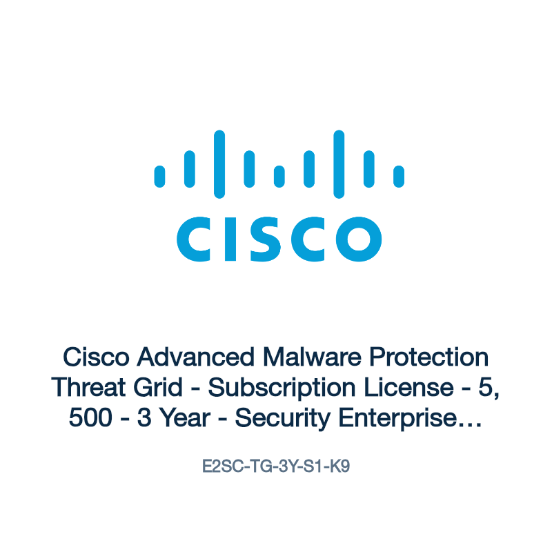 E2SC-TG-3Y-S1-K9: Cisco Advanced Malware Protection Threat Grid