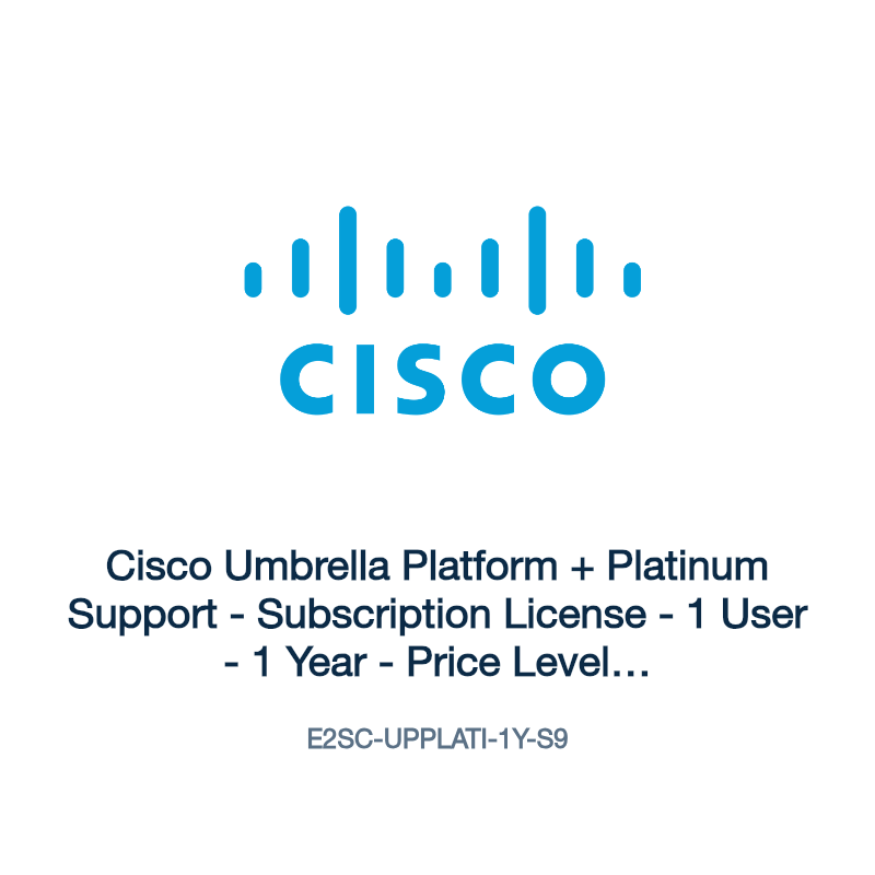 E2SC-UPPLATI-1Y-S9: Cisco Umbrella Platform + Platinum Support