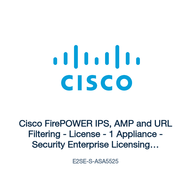 E2SE-S-ASA5525: Cisco FirePOWER IPS, AMP and URL Filtering