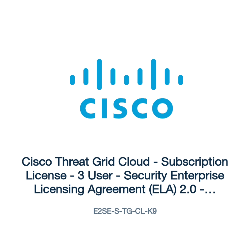 E2SE-S-TG-CL-K9: Cisco Threat Grid Cloud