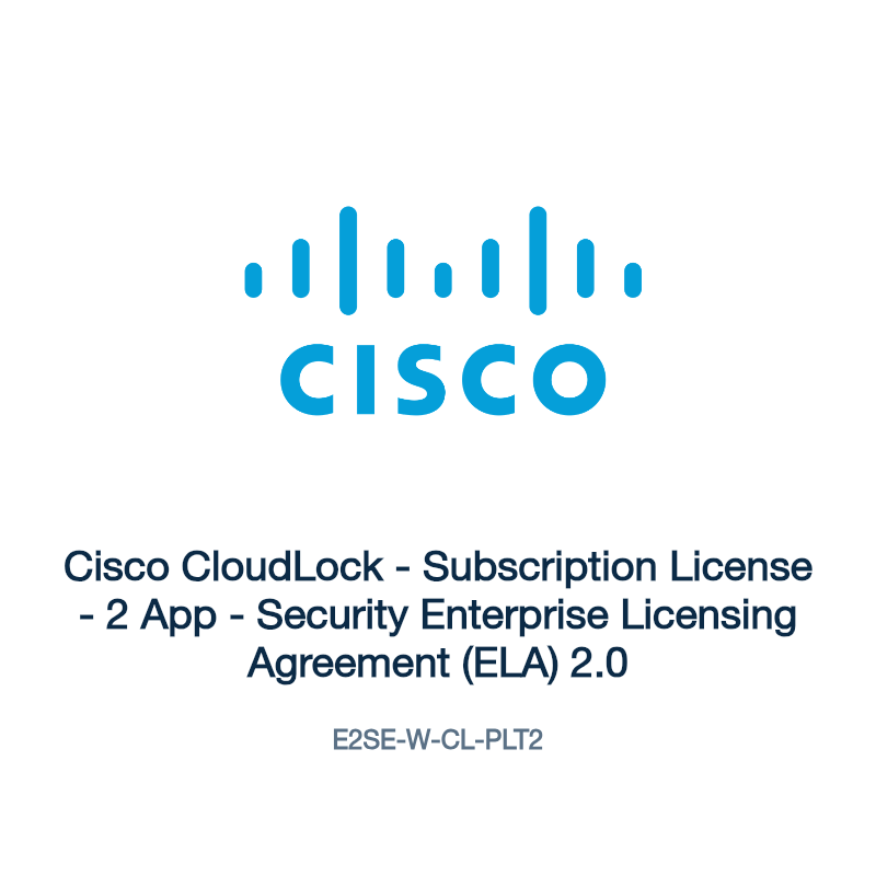 E2SE-W-CL-PLT2: Cisco CloudLock - Subscription License - 2 App