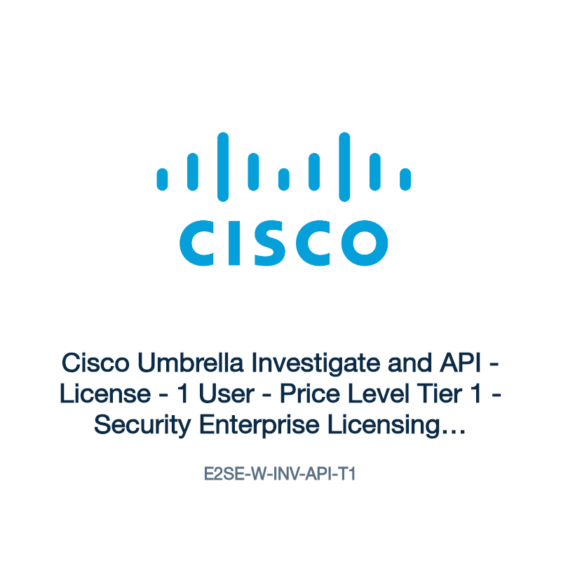 E2SE-W-INV-API-T1: Cisco Umbrella Investigate and API