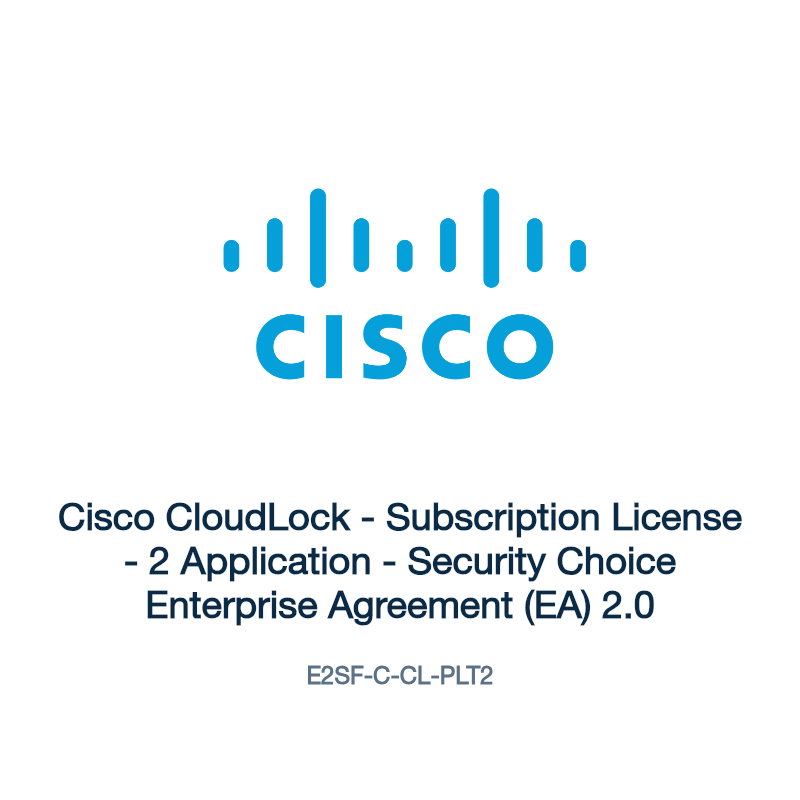 E2SF-C-CL-PLT2: Cisco CloudLock - Subscription License - 2 Application