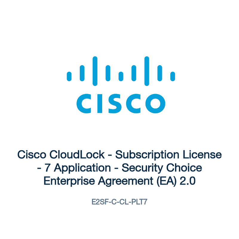 E2SF-C-CL-PLT7: Cisco CloudLock - Subscription License - 7 Application