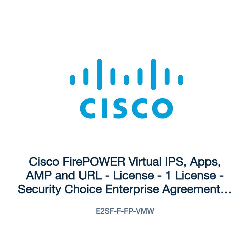 E2SF-F-FP-VMW: Cisco FirePOWER Virtual IPS, Apps, AMP and URL