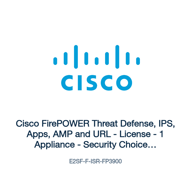 E2SF-F-ISR-FP3900: Cisco FirePOWER Threat Defense, IPS, Apps, AMP and URL
