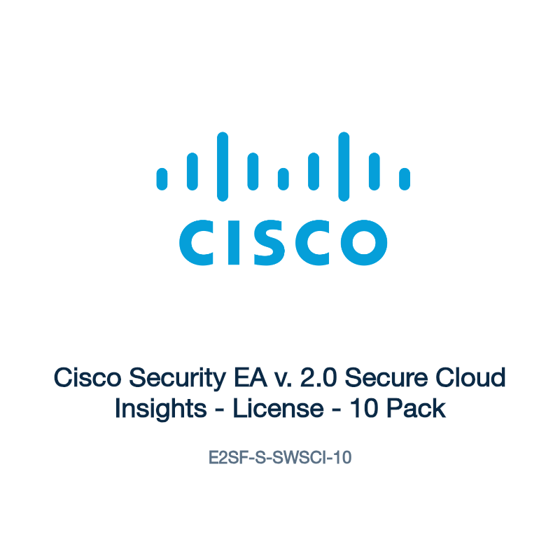 E2SF-S-SWSCI-10: Cisco Security EA v. 2.0 Secure Cloud Insights
